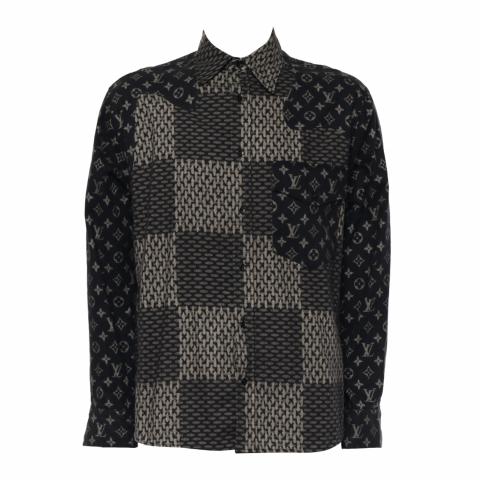 Sell Louis Vuitton x Nigo Button Up Shirt - Black/Grey